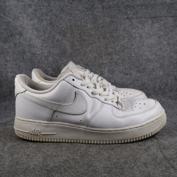 Nike Shoes Mens 10.5 Air Force 1 Sneakers Casual Lifestyle White Lace Up Trainer main image 13